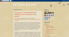 Desktop Screenshot of fameandfaith.blogspot.com