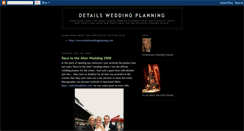 Desktop Screenshot of detailsweddingplanning.blogspot.com