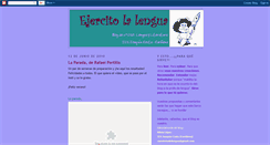 Desktop Screenshot of ejercitolalengua.blogspot.com