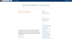 Desktop Screenshot of brainstormingtech.blogspot.com