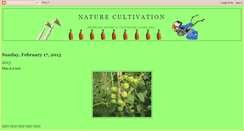 Desktop Screenshot of naturecultivation.blogspot.com