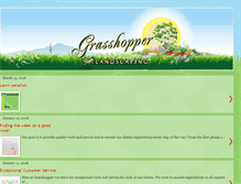 Tablet Screenshot of grasshopperlandscaping.blogspot.com