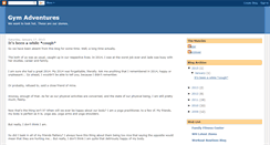 Desktop Screenshot of gymadventure.blogspot.com