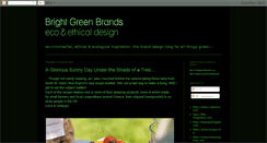 Desktop Screenshot of greenbrandblog.blogspot.com