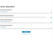Tablet Screenshot of lavorialternativi.blogspot.com