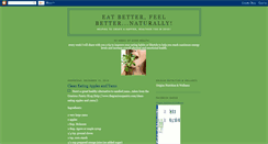 Desktop Screenshot of eatbetterfeelbetternaturally.blogspot.com