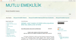 Desktop Screenshot of mutluemeklilik.blogspot.com