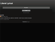 Tablet Screenshot of literallyrical.blogspot.com