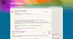 Desktop Screenshot of csworldfashion.blogspot.com