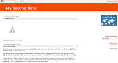 Desktop Screenshot of mysecondhour.blogspot.com