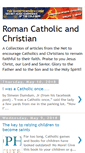 Mobile Screenshot of catholic-and-christian.blogspot.com