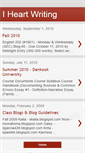 Mobile Screenshot of iheartwritingclass.blogspot.com