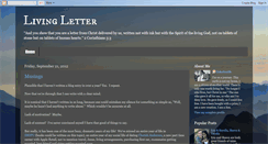 Desktop Screenshot of living-letter.blogspot.com