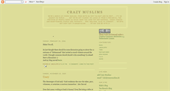 Desktop Screenshot of crazymuslims.blogspot.com