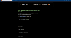 Desktop Screenshot of comobajarvideosdeyoutube.blogspot.com