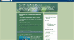 Desktop Screenshot of naturalproductreport.blogspot.com