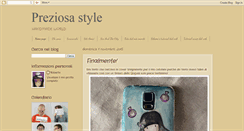 Desktop Screenshot of preziosastyle.blogspot.com