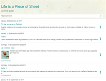 Tablet Screenshot of lifeisapieceofsheet.blogspot.com