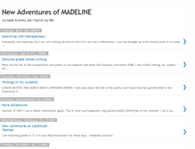 Tablet Screenshot of newadventuresofmadeline.blogspot.com
