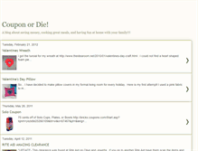 Tablet Screenshot of couponordie.blogspot.com