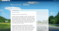 Desktop Screenshot of naturalishmama.blogspot.com