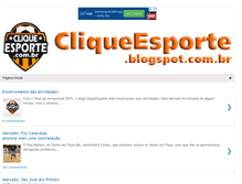 Tablet Screenshot of cliqueesporte.blogspot.com