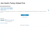 Tablet Screenshot of nuskinturkey.blogspot.com