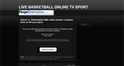 Desktop Screenshot of livebasketballonlinetvsport.blogspot.com