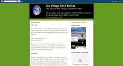Desktop Screenshot of ecovillage2010.blogspot.com
