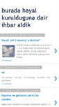 Mobile Screenshot of buradahayalkuruldugunadairihbaraldik.blogspot.com