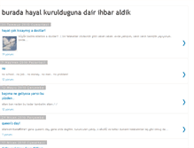 Tablet Screenshot of buradahayalkuruldugunadairihbaraldik.blogspot.com