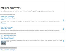 Tablet Screenshot of ferriesdisasters.blogspot.com