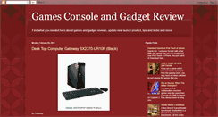 Desktop Screenshot of games-console-review.blogspot.com