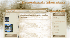 Desktop Screenshot of escritoresdestacadoslatinoamericanos.blogspot.com