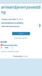 Mobile Screenshot of amieandjeremyswedding.blogspot.com