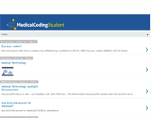 Tablet Screenshot of medicalcodingstudent.blogspot.com