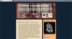 Desktop Screenshot of editorincomprendido.blogspot.com