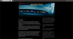 Desktop Screenshot of brokeniron.blogspot.com