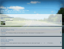 Tablet Screenshot of freshwebdeveloper.blogspot.com
