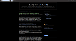 Desktop Screenshot of ihavevitiligo.blogspot.com