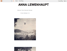 Tablet Screenshot of annalewenhaupt.blogspot.com