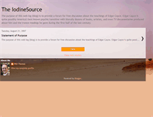 Tablet Screenshot of iodinesource.blogspot.com