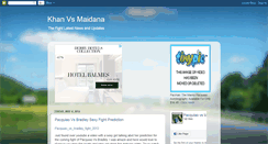 Desktop Screenshot of khan-vs-maidana-fight.blogspot.com