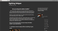 Desktop Screenshot of fightingfatigue.blogspot.com