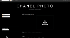 Desktop Screenshot of chanelphoto.blogspot.com