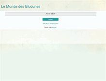 Tablet Screenshot of lemondedesbibounes.blogspot.com