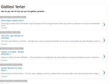 Tablet Screenshot of gidilesiyerler.blogspot.com