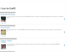 Tablet Screenshot of iluvtocraft.blogspot.com