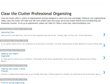 Tablet Screenshot of cleartheclutterprofessionalorganizing.blogspot.com