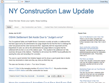 Tablet Screenshot of newyorkconstructionlawupdate.blogspot.com